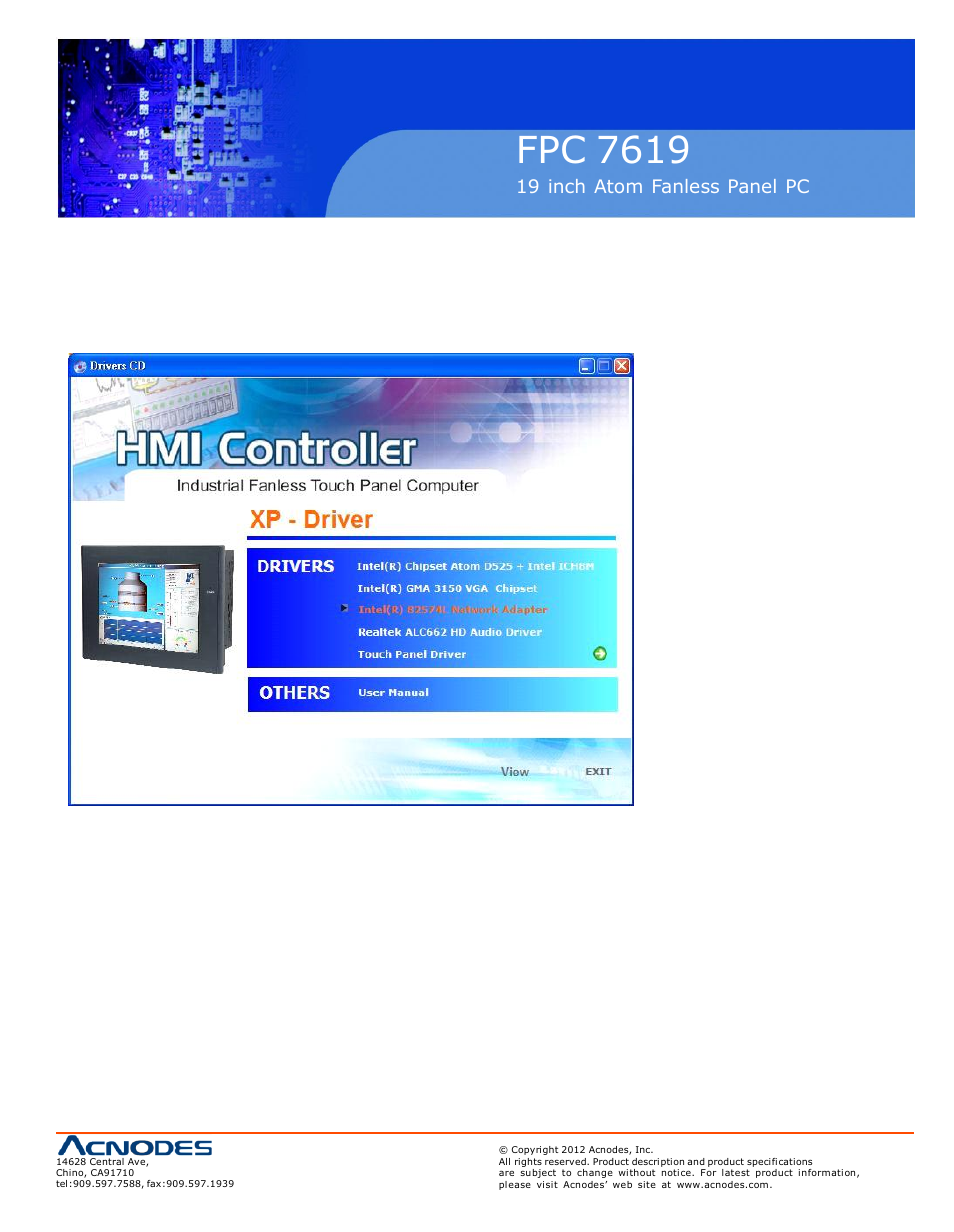 Fpc 7619 | Acnodes FPC 7619 User Manual | Page 67 / 88