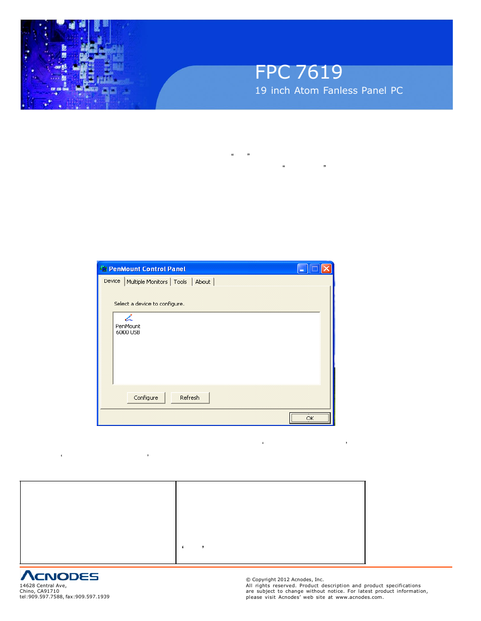 Fpc 7619 | Acnodes FPC 7619 User Manual | Page 78 / 88