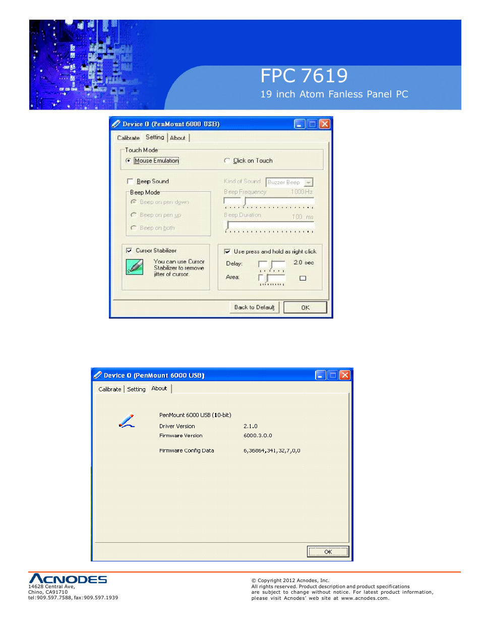 Fpc 7619 | Acnodes FPC 7619 User Manual | Page 83 / 88