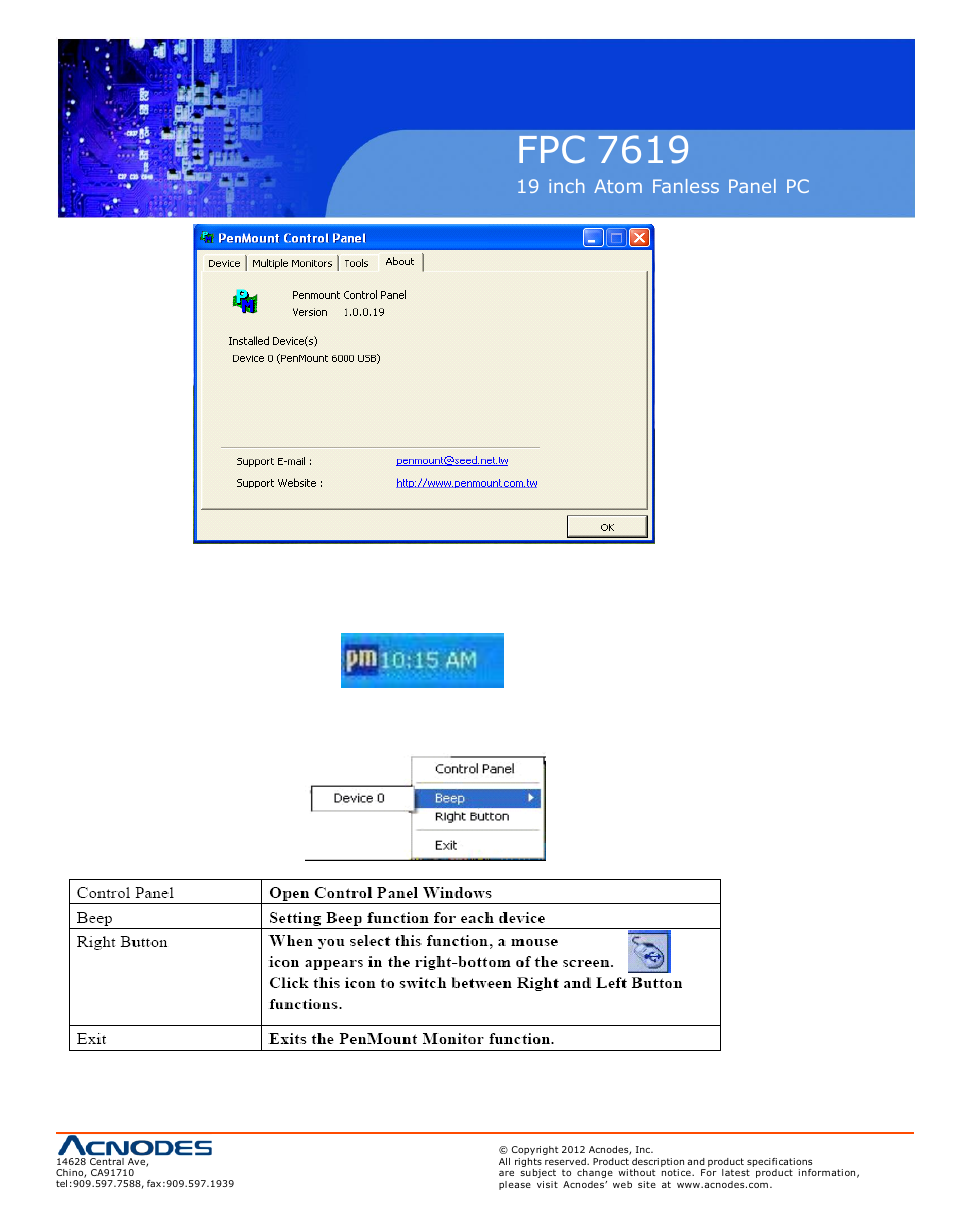 Fpc 7619 | Acnodes FPC 7619 User Manual | Page 87 / 88
