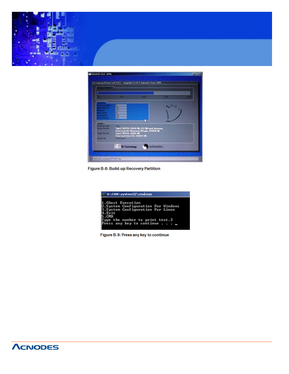 Fpc 7160, B.2.5 create factory default image | Acnodes FPC 7160 User Manual | Page 110 / 129