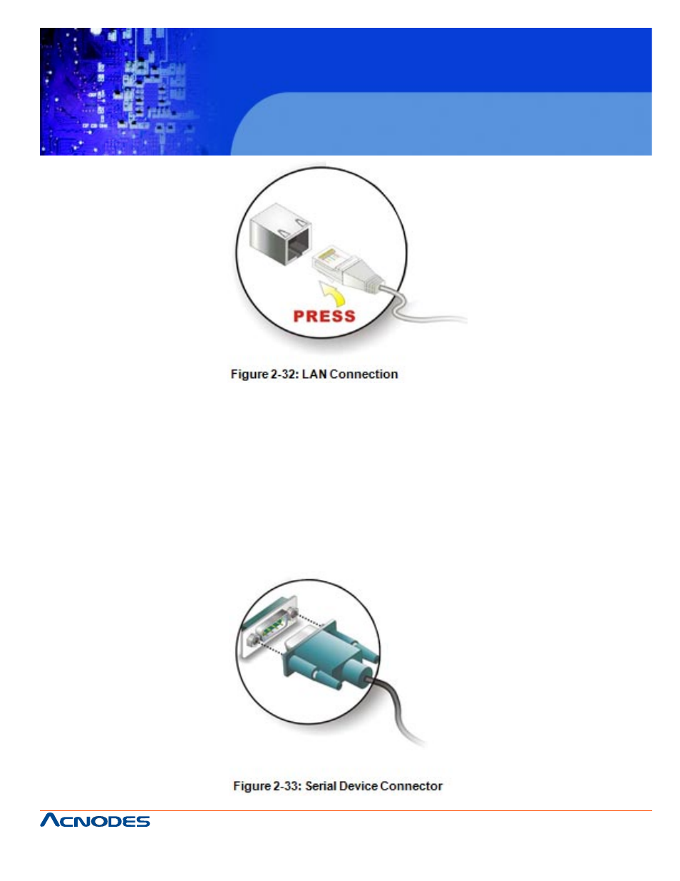 Fpc 7160, 2 serial device connection | Acnodes FPC 7160 User Manual | Page 49 / 129