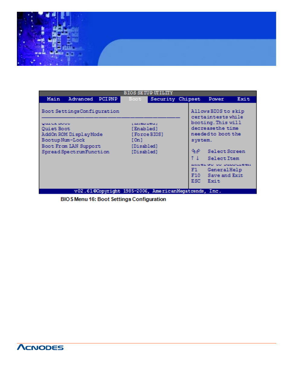 Fpc 7160, 1 boot settings configuration | Acnodes FPC 7160 User Manual | Page 83 / 129