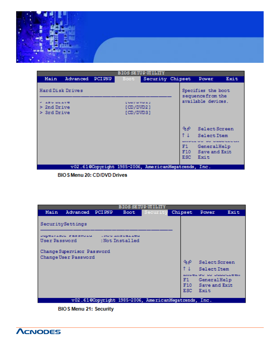 Fpc 7160, 6 security, 6” industrial panel pc | Acnodes FPC 7160 User Manual | Page 87 / 129