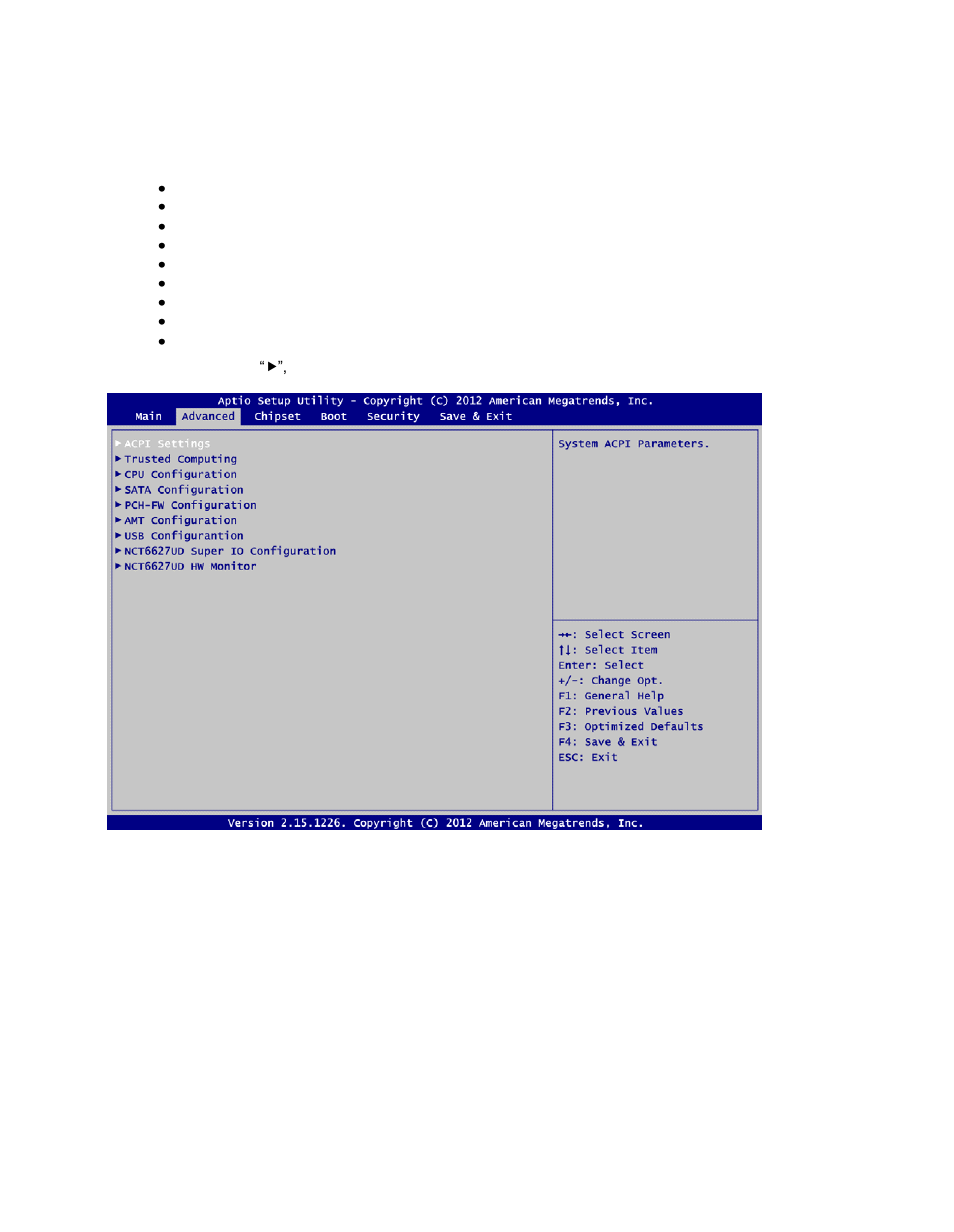 4 adva nced menu | Acnodes PC 8177 User Manual | Page 33 / 60