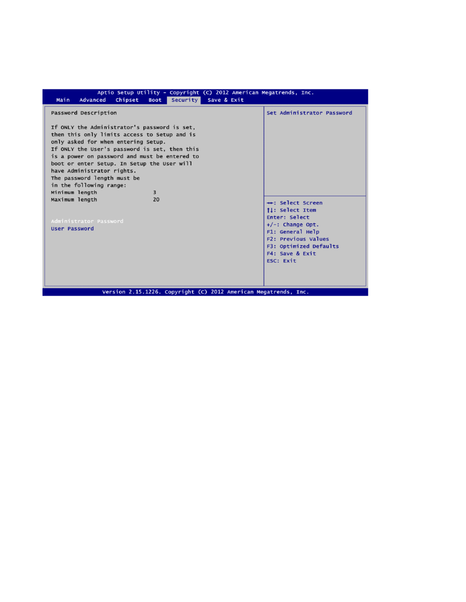 7 security menu | Acnodes PC 8177 User Manual | Page 48 / 60