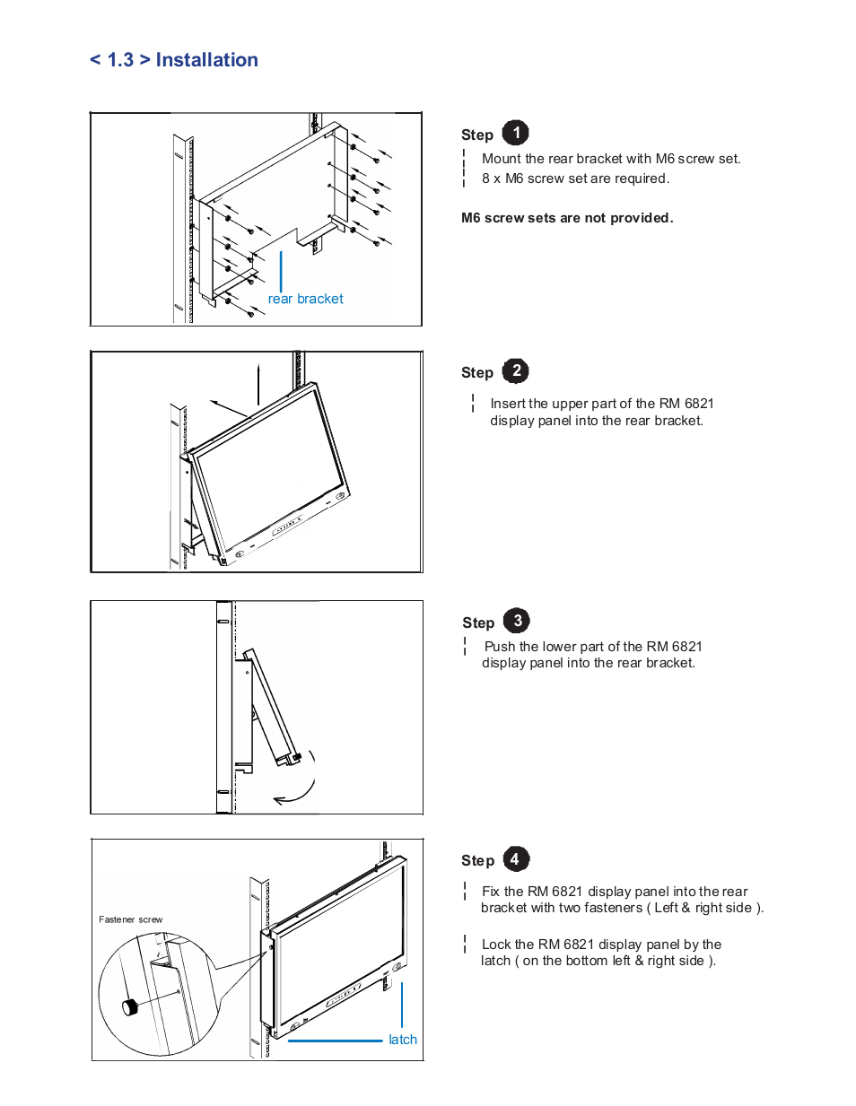 3 > installation | Acnodes RM 6821 User Manual | Page 7 / 19