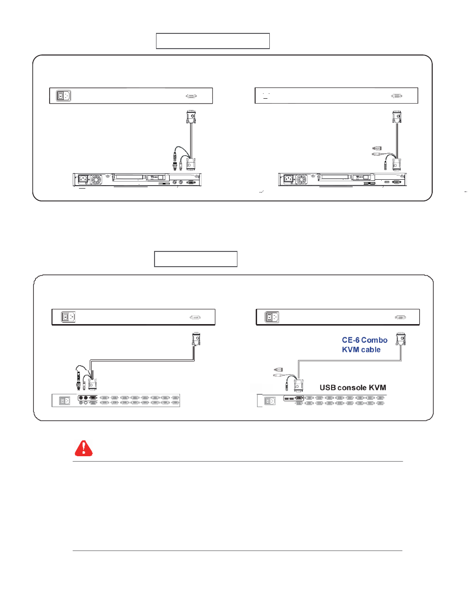 4 > connection to ps/2 or usb server, 4 > connection to external kvm | Acnodes KD 8172 User Manual | Page 10 / 17