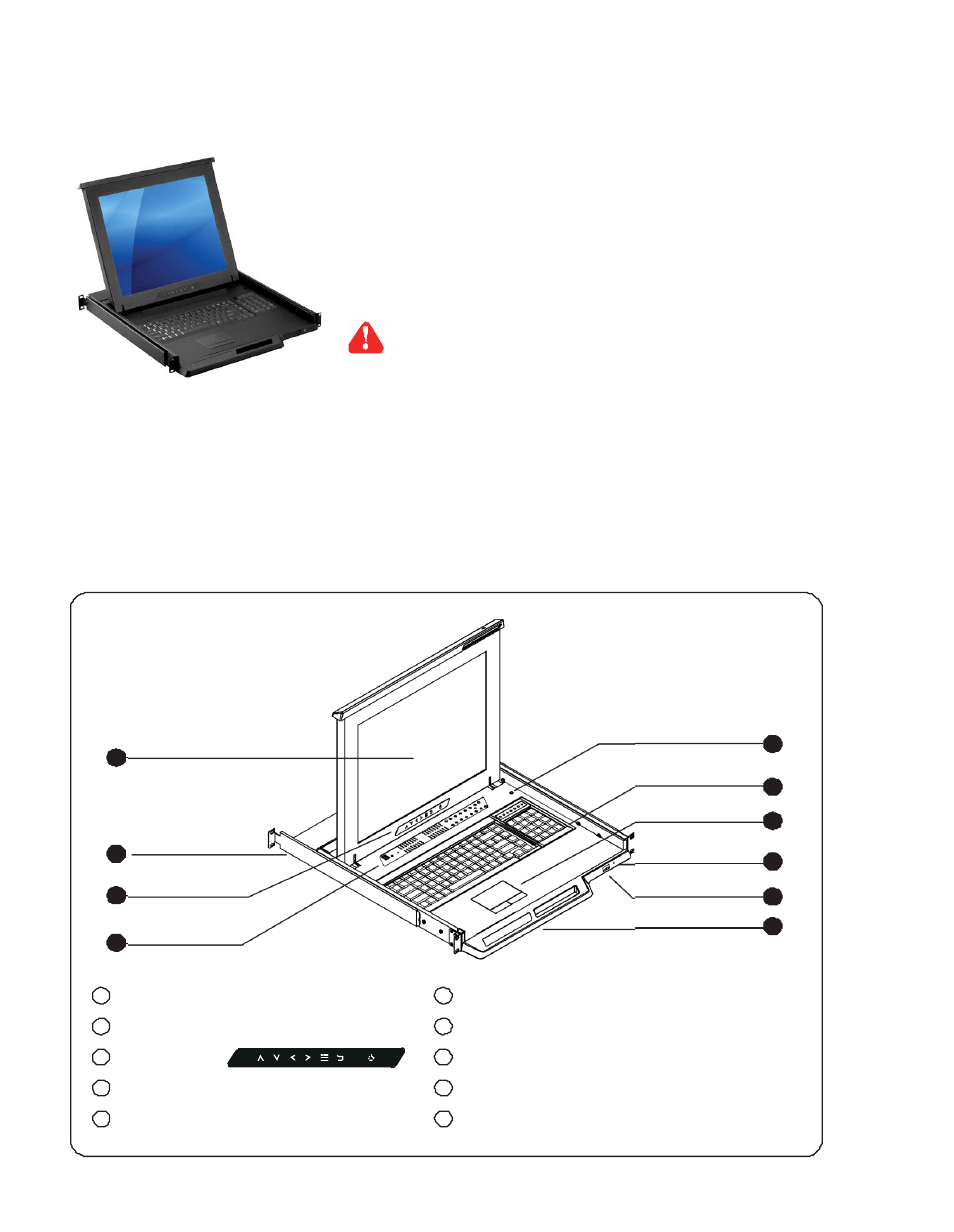 Part 1 > < 1.1 > package content, 2 > structure diagram | Acnodes KD 8172 User Manual | Page 5 / 17