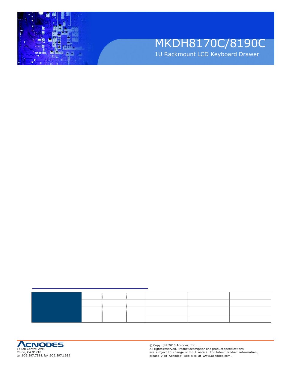 Acnodes MKDH 8190C User Manual | Page 3 / 16