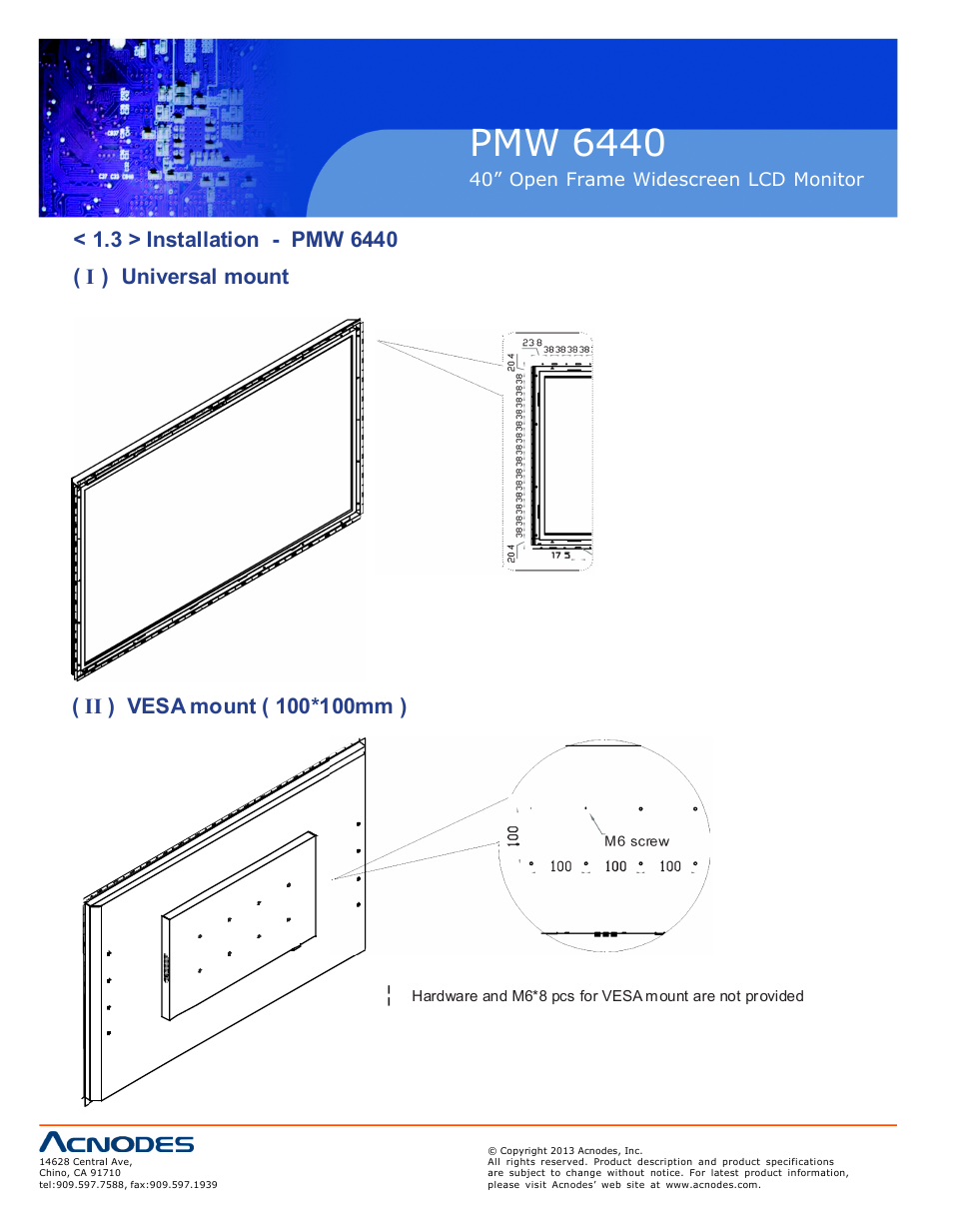 Pmw 6440 | Acnodes PMW 6440 User Manual | Page 8 / 18