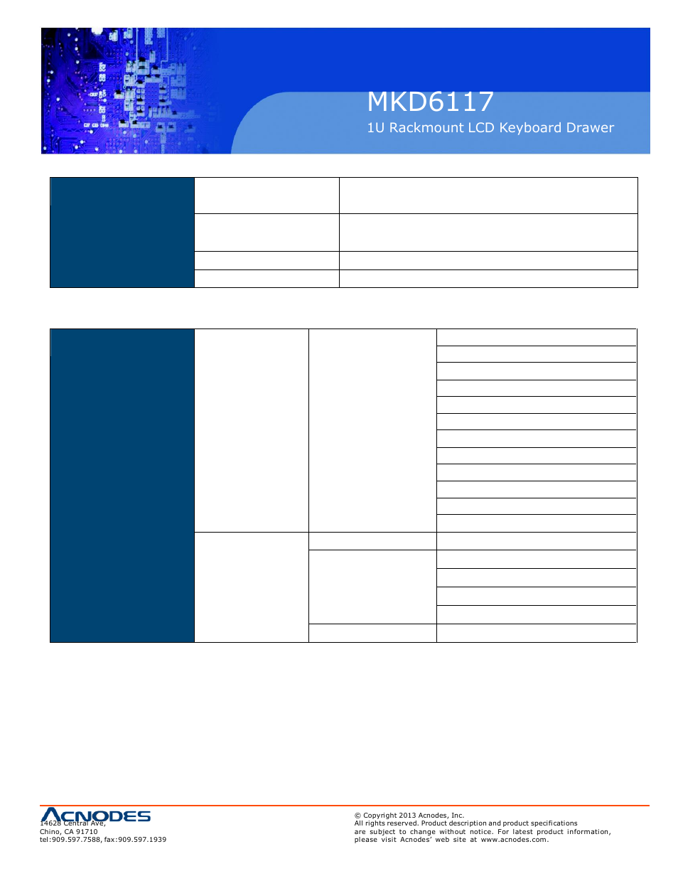 Mkd61 17 | Acnodes MKD 6117 User Manual | Page 11 / 19