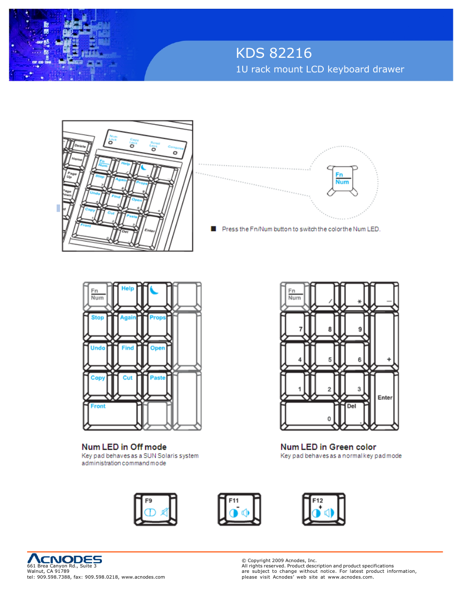 Acnodes KDS 82216 User Manual | Page 11 / 25