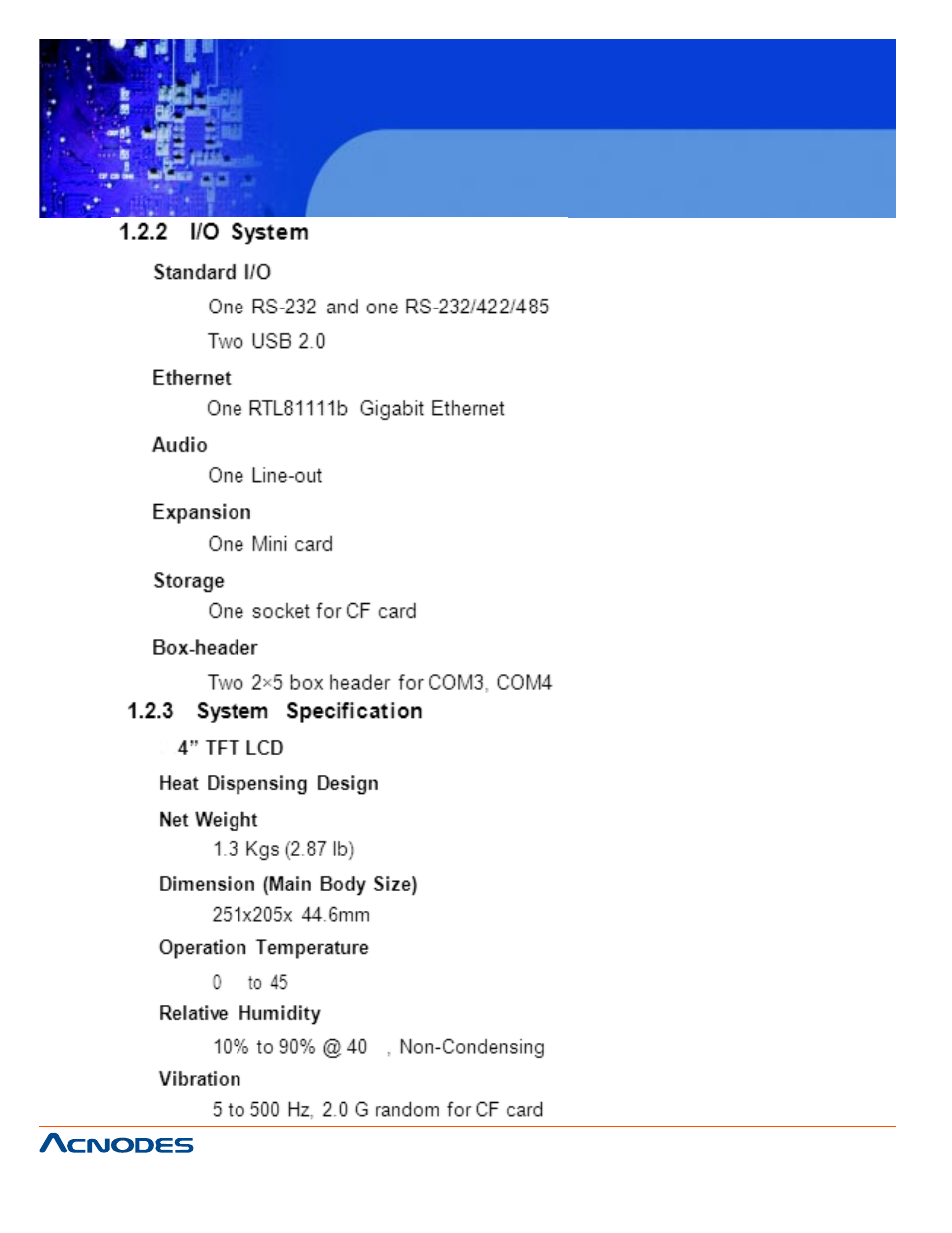 Fpc 5084, Touch panel pc | Acnodes FPC 5084 User Manual | Page 10 / 68