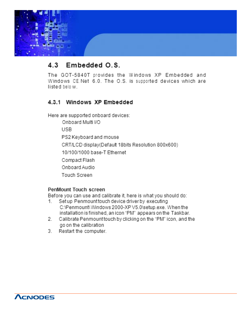 Fpc 5084 | Acnodes FPC 5084 User Manual | Page 67 / 68