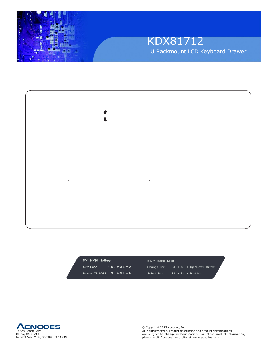 4 kvm hotkey | Acnodes KDX 81712 User Manual | Page 23 / 24