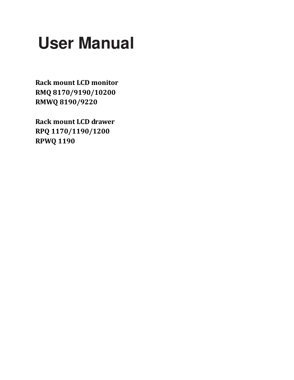 Acnodes RMQ 8170 User Manual | 46 pages
