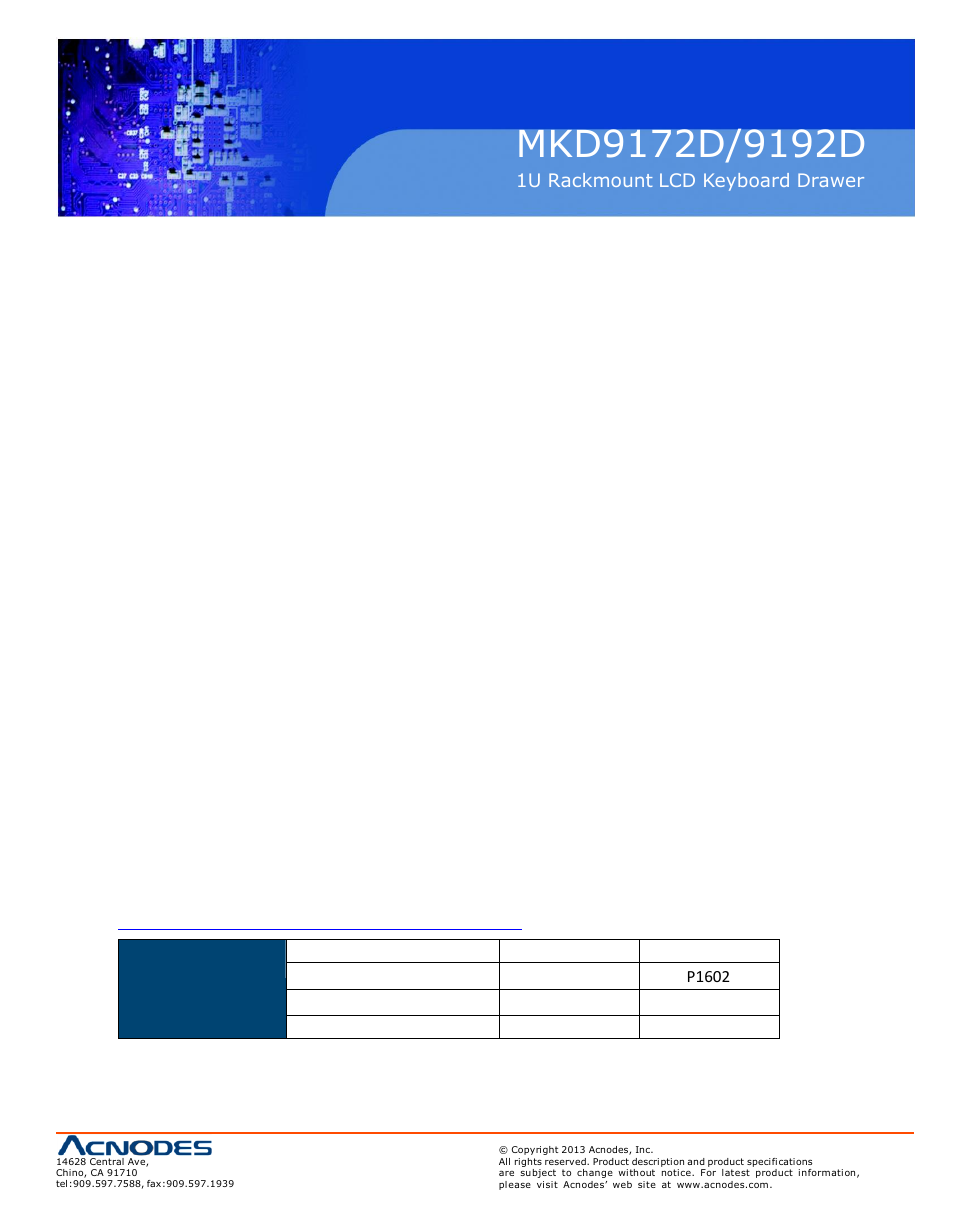 Acnodes MKD 9192D User Manual | Page 3 / 14