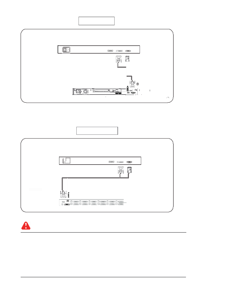 4 > connection to usb server via cx-6 cable, 4 > connection to external kvm via cx-6 cable | Acnodes KDW 8170 User Manual | Page 10 / 24