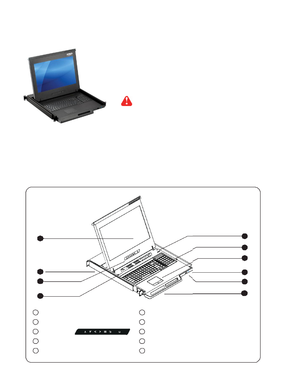 Part 1 > < 1.1 > package content, 2 > structure diagram | Acnodes KDW 8170 User Manual | Page 5 / 24