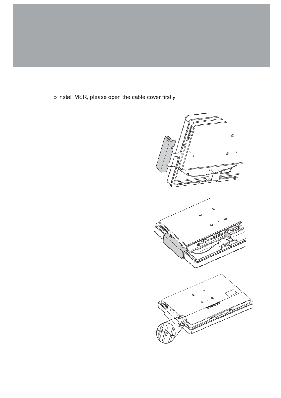 Peripheral installation, Msr installation | Acnodes FPC 8759 User Manual | Page 17 / 52
