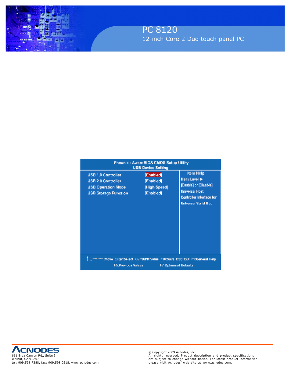 Pc 5150, Pc 8120, Inch touch panel pc | Inch core 2 duo touch panel pc | Acnodes PC 8120 User Manual | Page 32 / 51