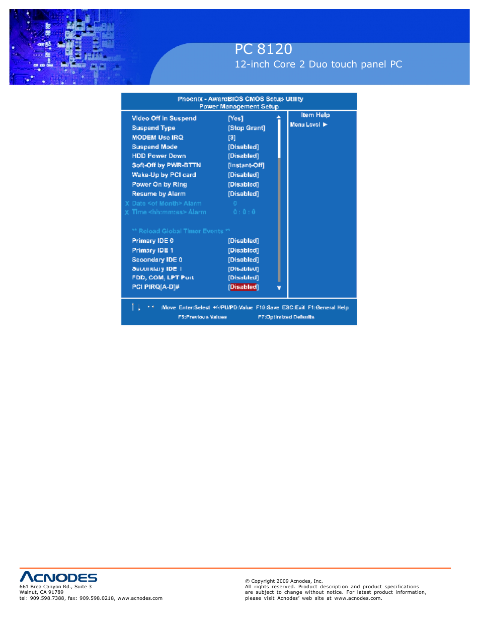 Pc 5150, Pc 8120 | Acnodes PC 8120 User Manual | Page 34 / 51