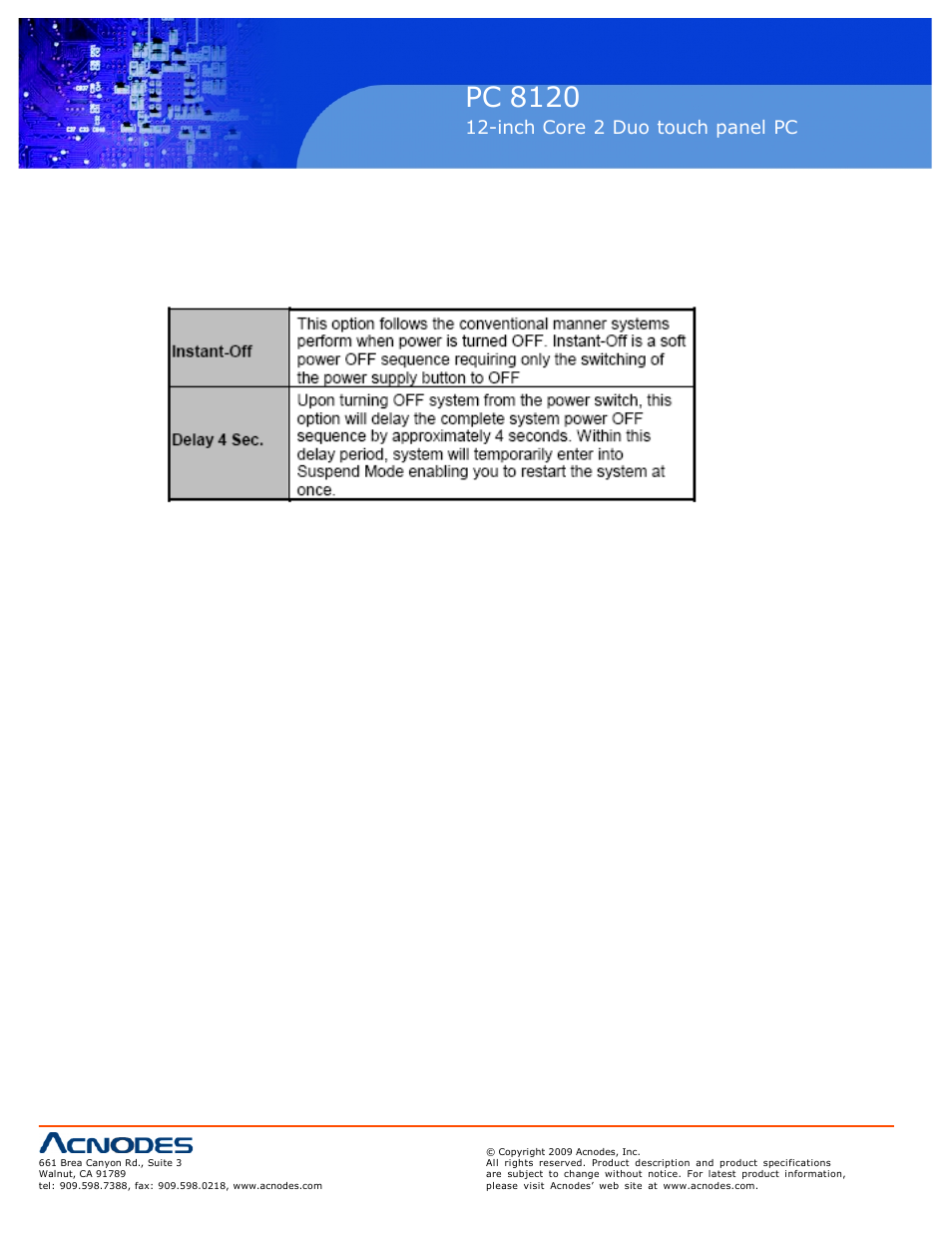 Pc 5150, Pc 8120 | Acnodes PC 8120 User Manual | Page 36 / 51