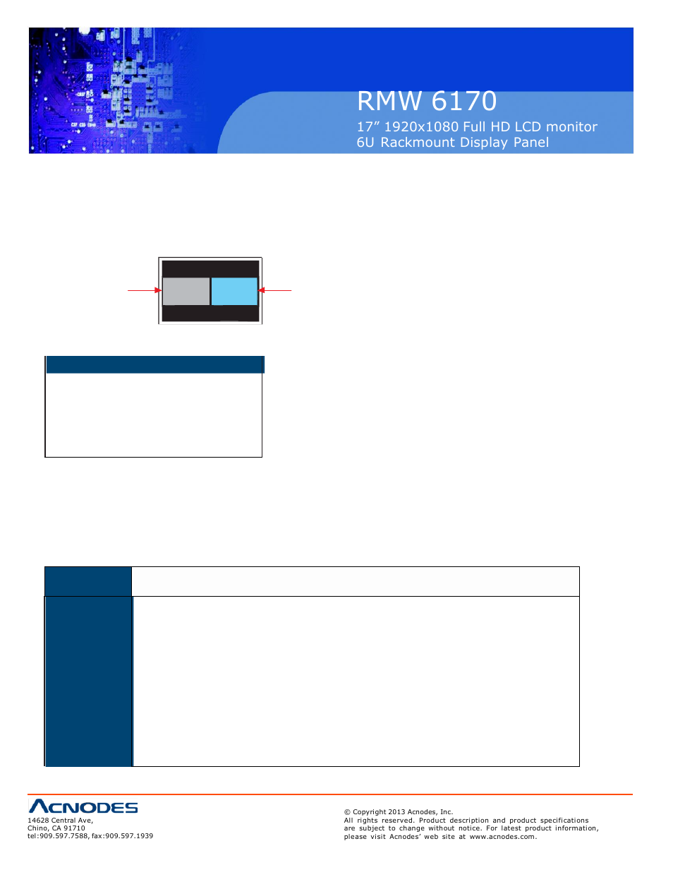 Rmw 6170 | Acnodes RMW 6170 User Manual | Page 14 / 20