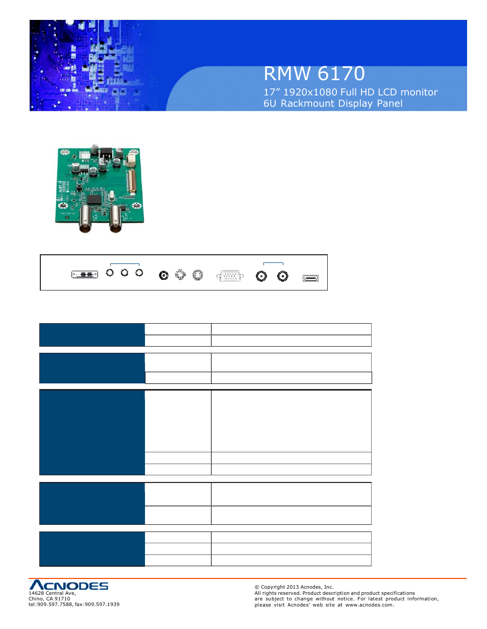 Rmw 6170 | Acnodes RMW 6170 User Manual | Page 15 / 20