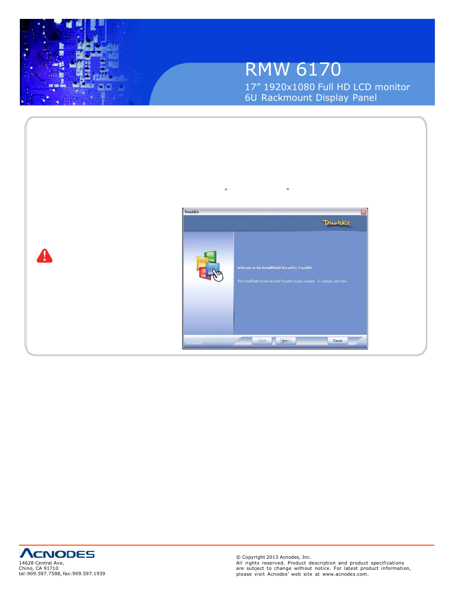 Rmw 6170 | Acnodes RMW 6170 User Manual | Page 18 / 20