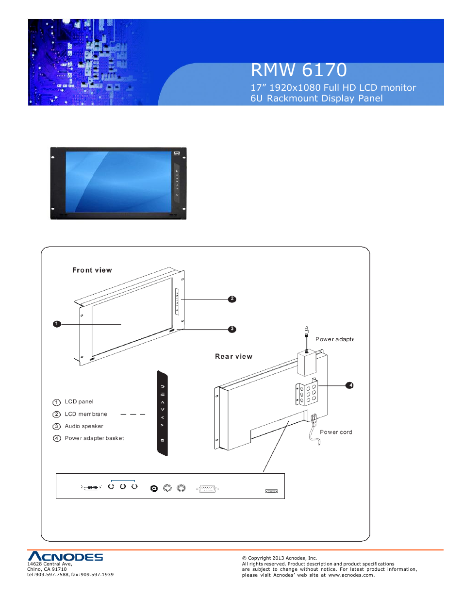 Rmw 6170 | Acnodes RMW 6170 User Manual | Page 5 / 20