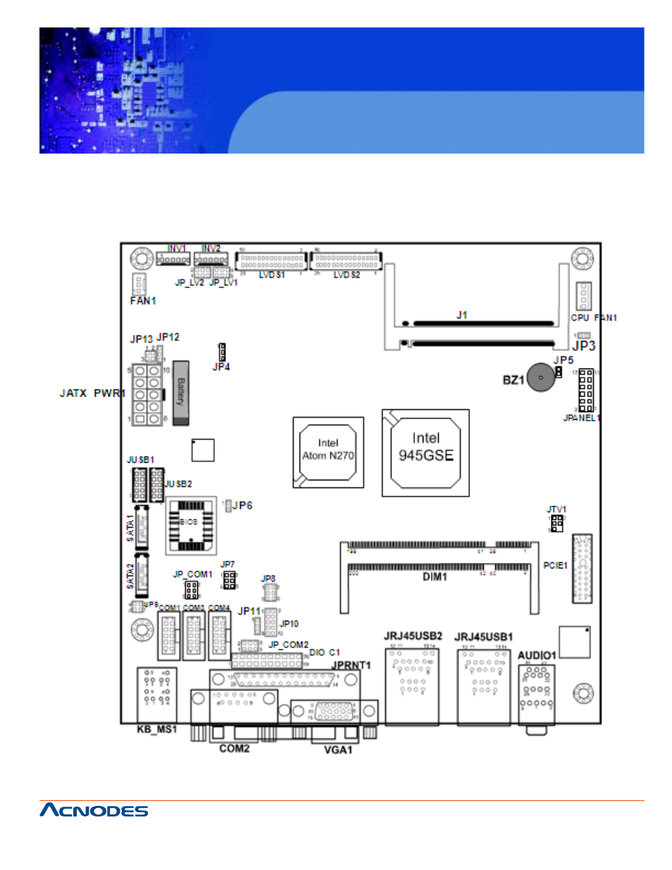 Fpc7915, 2 component locations | Acnodes FPC 7915 User Manual | Page 17 / 105