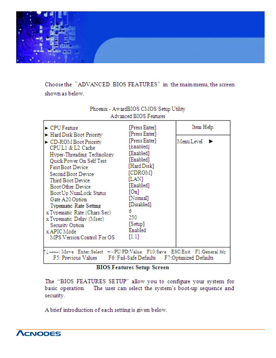Fpc7915, 4. the advanced bios features | Acnodes FPC 7915 User Manual | Page 69 / 105