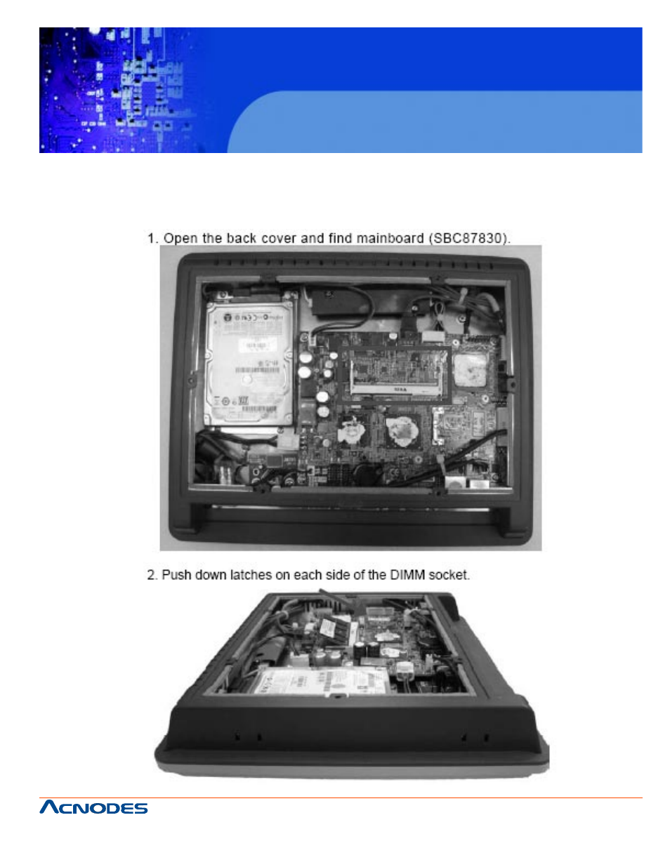 Fpc 5104, 6 dram installation, Touch panel pc | Acnodes FPC 5104 User Manual | Page 29 / 71