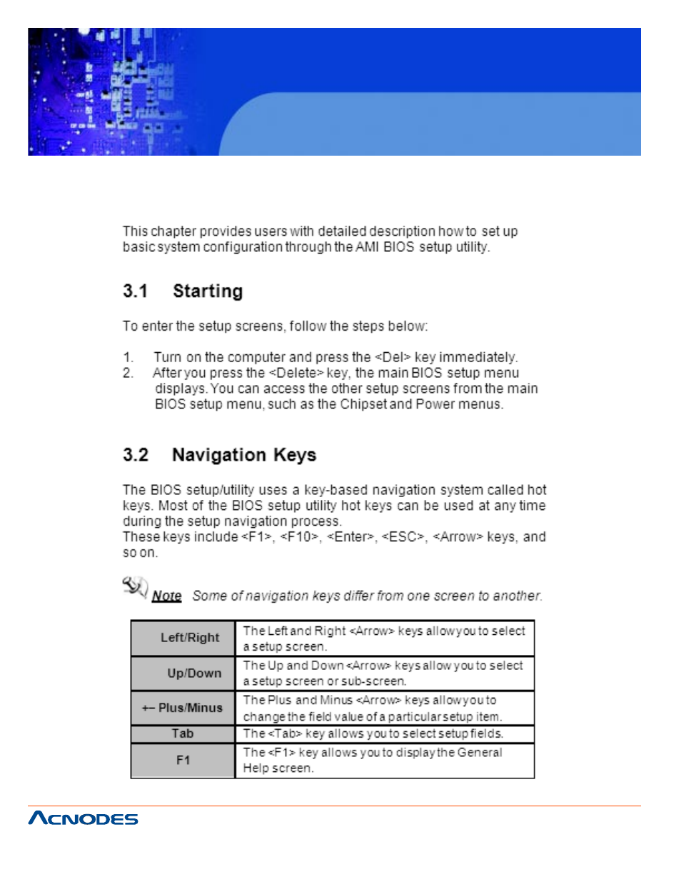 Fpc 5104, Chapter 3 ami bios setup utility | Acnodes FPC 5104 User Manual | Page 34 / 71