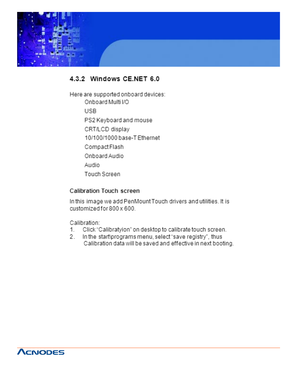 Fpc 5104, Touch panel pc | Acnodes FPC 5104 User Manual | Page 71 / 71