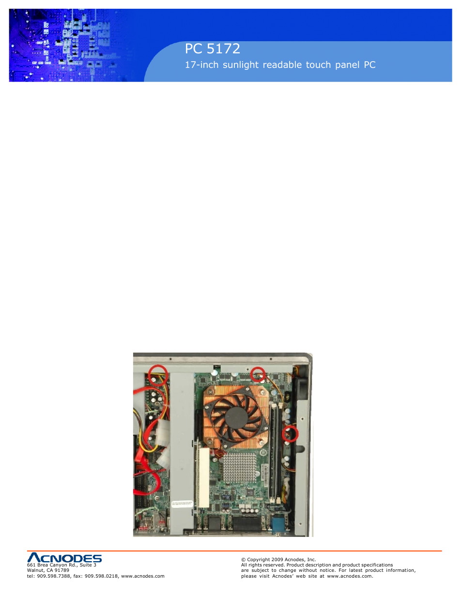 Rmc 7152, Pc 5172 | Acnodes PC 5172 User Manual | Page 103 / 104