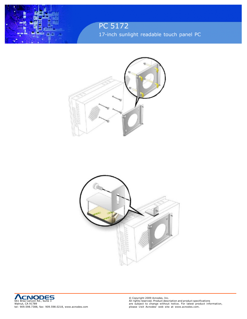 Rmc 7152, Pc 5172 | Acnodes PC 5172 User Manual | Page 43 / 104