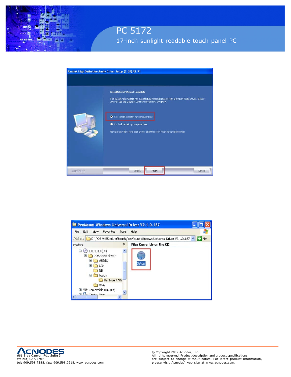 Rmc 7152, Pc 5172 | Acnodes PC 5172 User Manual | Page 95 / 104