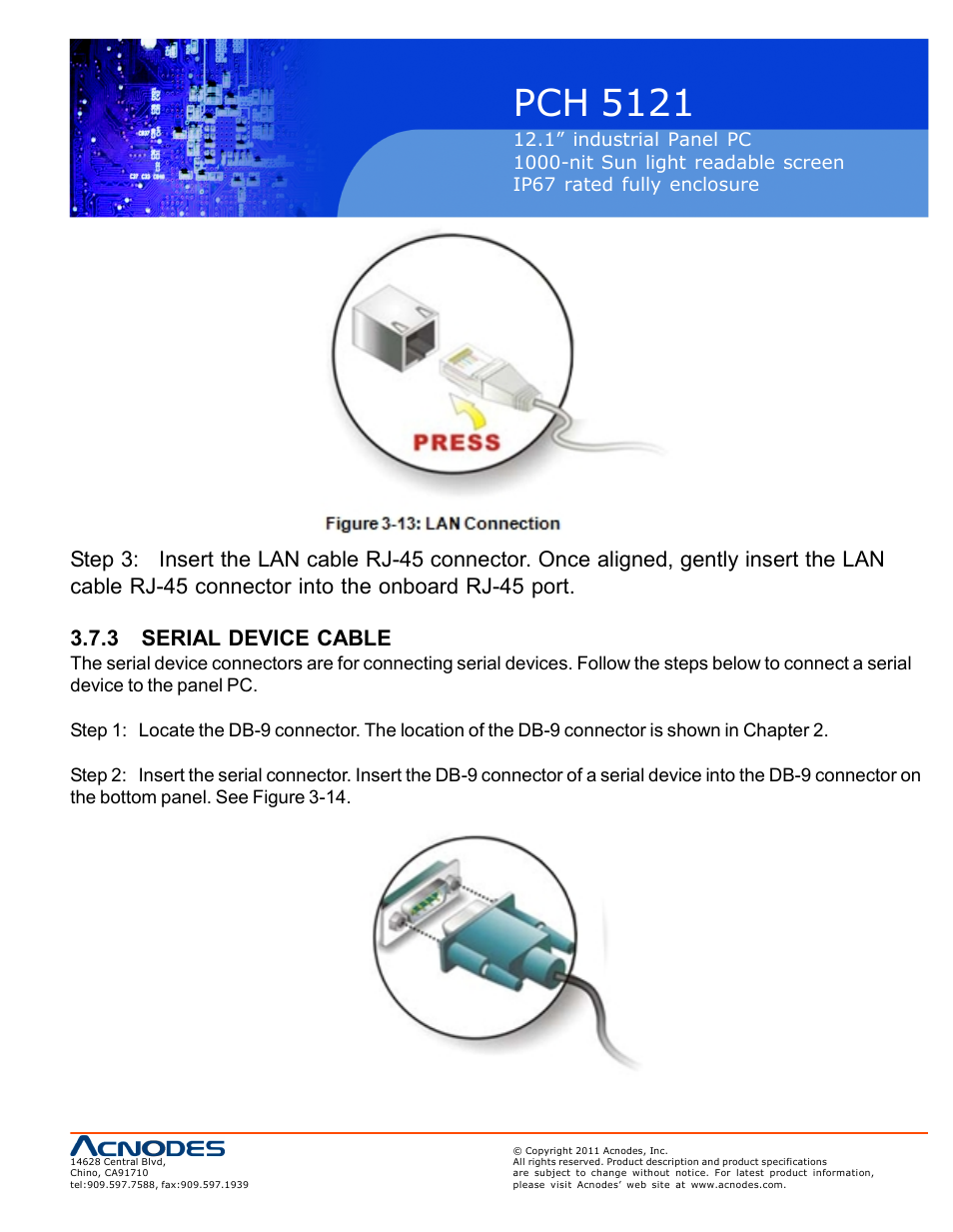 Pch 5121 | Acnodes PCH 5121 User Manual | Page 27 / 82