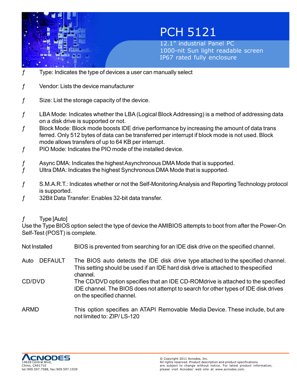 Pch 5121 | Acnodes PCH 5121 User Manual | Page 39 / 82