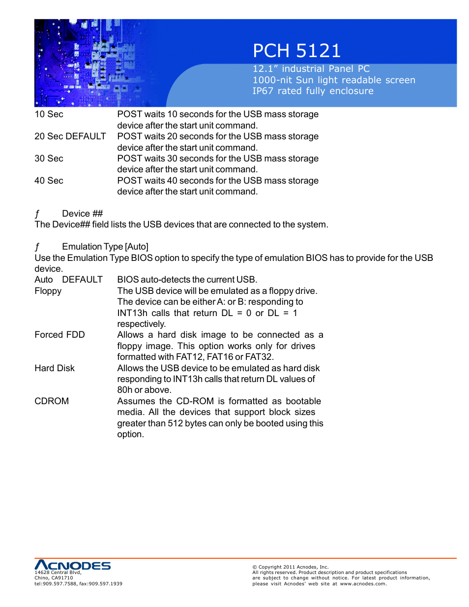 Pch 5121 | Acnodes PCH 5121 User Manual | Page 55 / 82