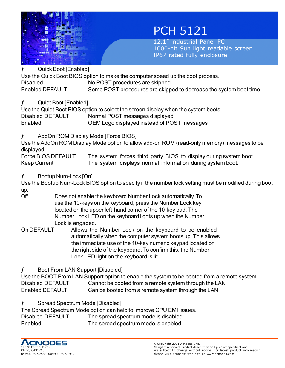 Pch 5121 | Acnodes PCH 5121 User Manual | Page 59 / 82