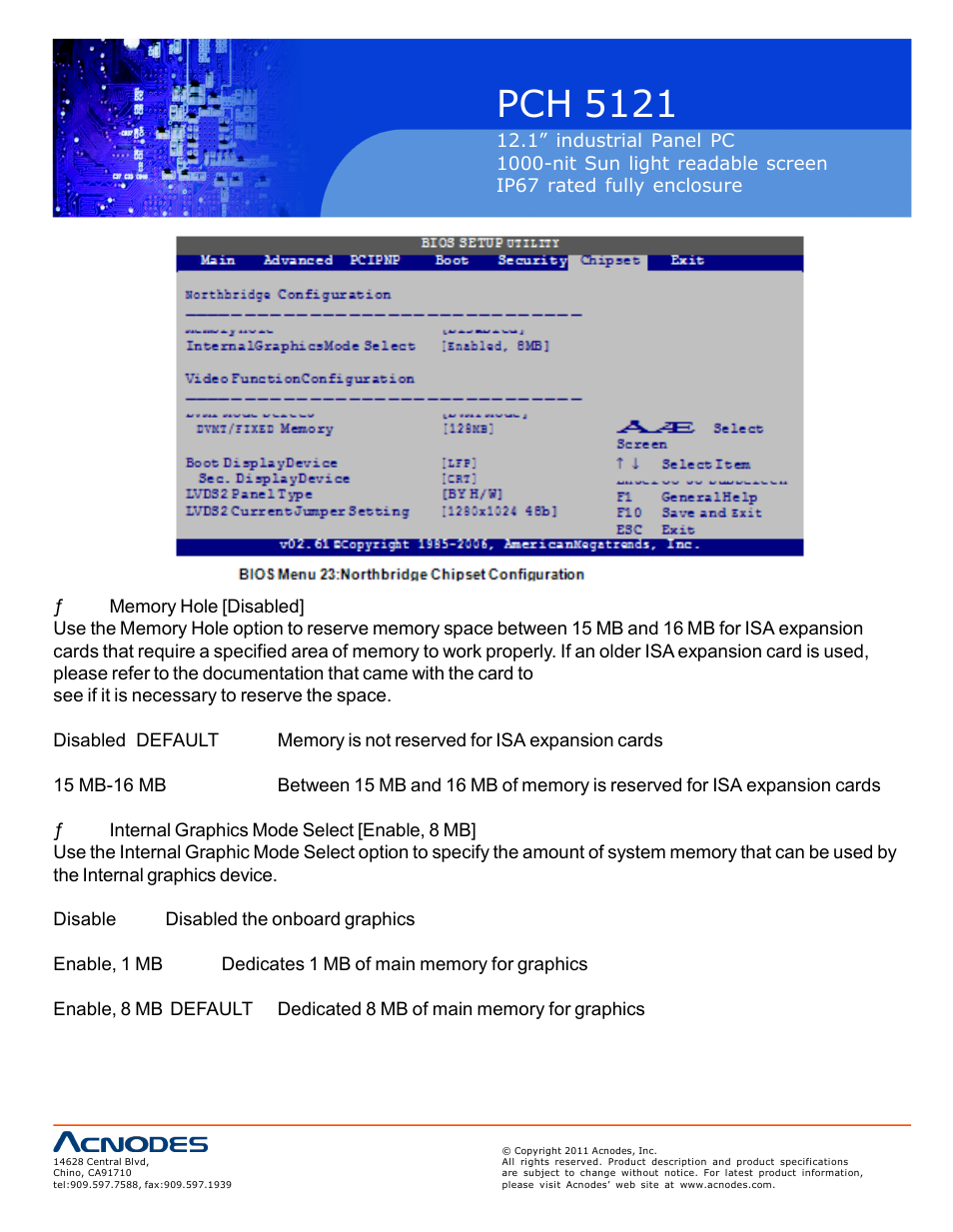 Pch 5121 | Acnodes PCH 5121 User Manual | Page 64 / 82