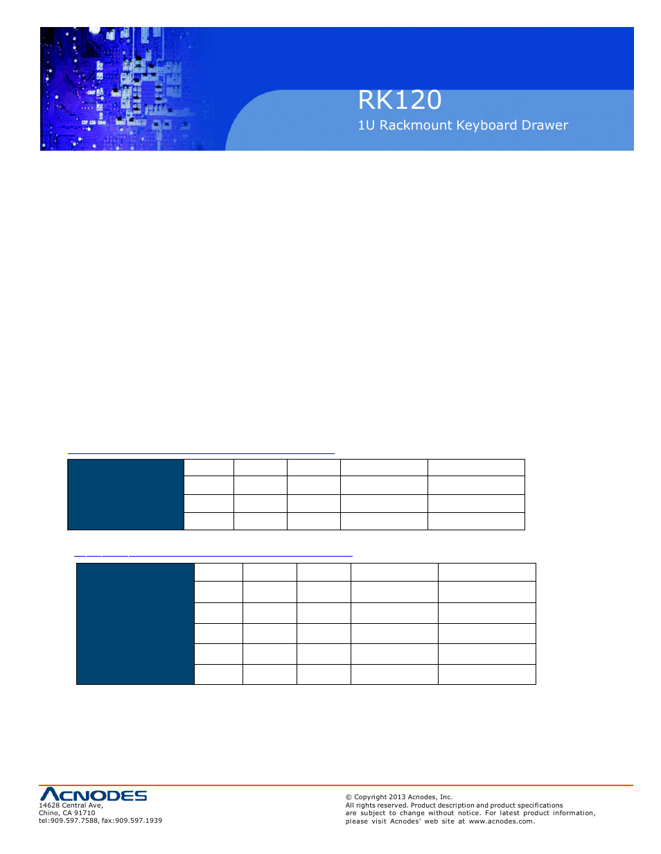 Rk120 | Acnodes RK 120 User Manual | Page 3 / 11