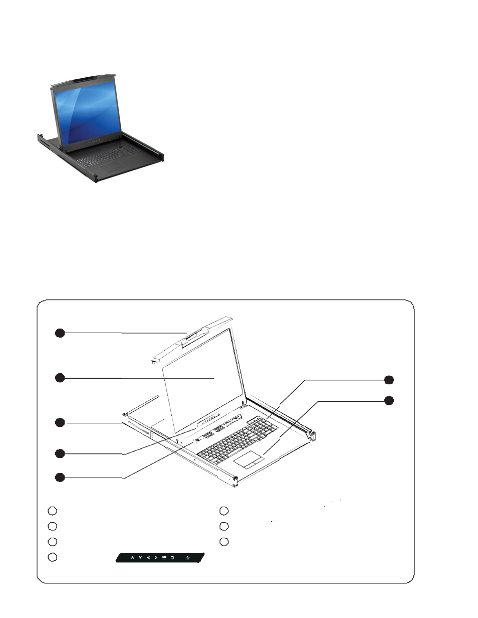 Part 1 > < 1.1 > package content, 2 > structure diagram | Acnodes MKD 6220D User Manual | Page 5 / 14