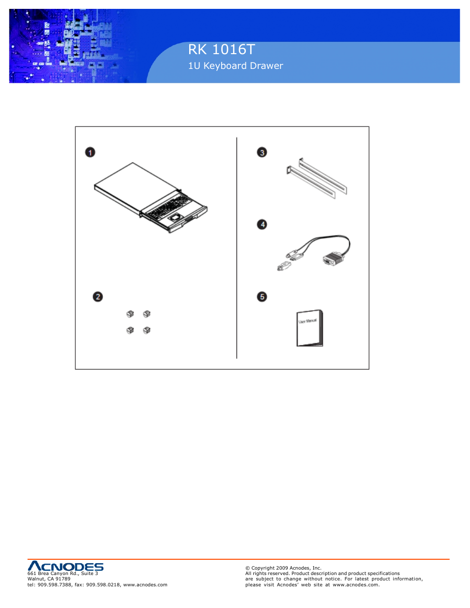 Rmc 7152, Rk 1016t | Acnodes RK 1016T User Manual | Page 3 / 10