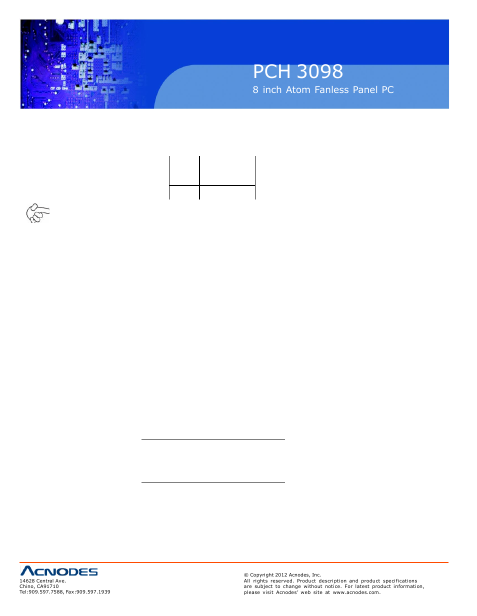 Pch 3098, Sata 7p),sata1,sata2 | Acnodes PCH 3298 User Manual | Page 22 / 82