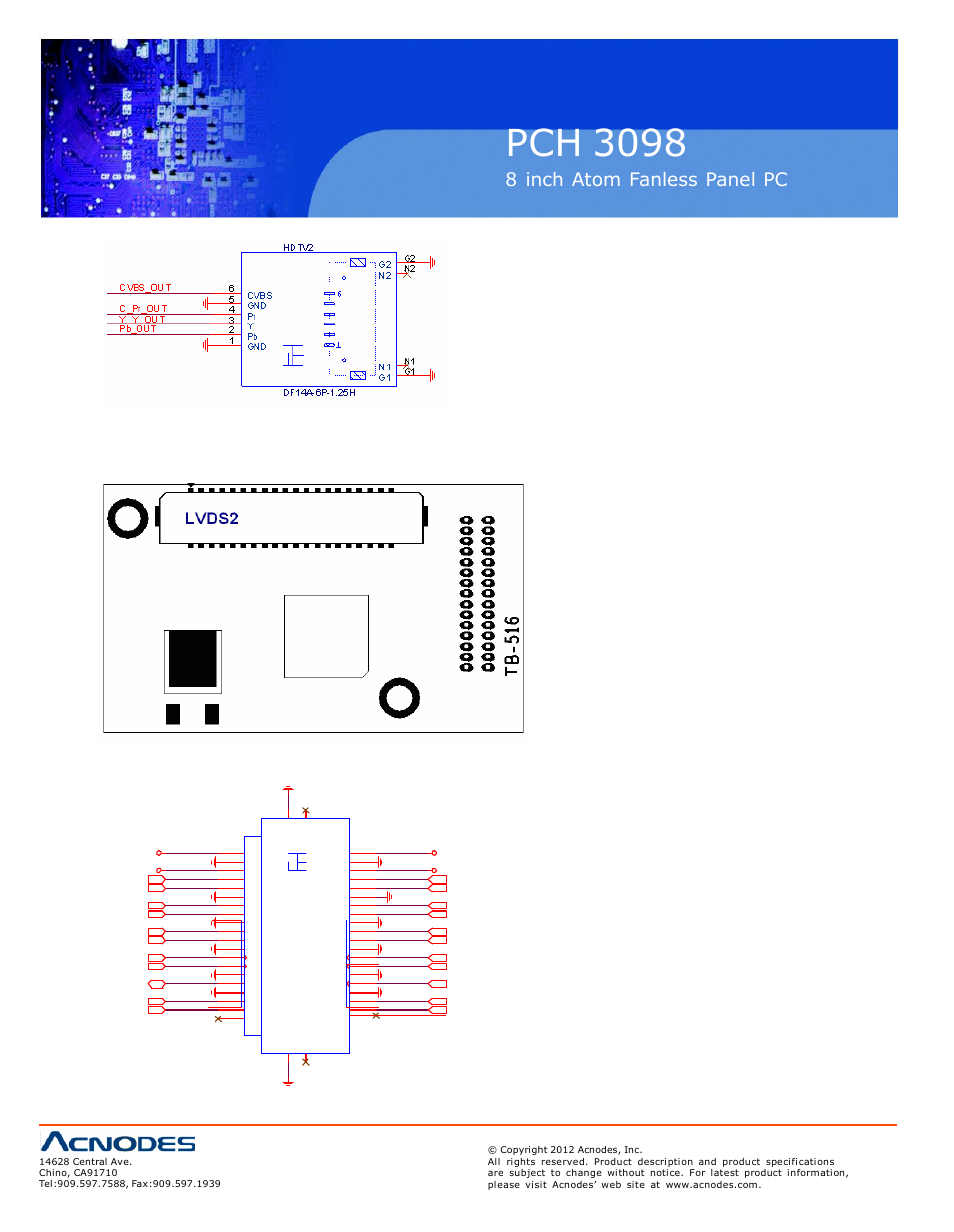 Pch 3098, 8 inch atom fanless panel pc | Acnodes PCH 3298 User Manual | Page 24 / 82